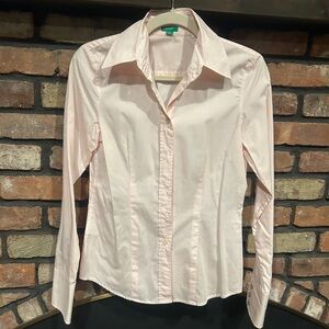 United Colors of Benetton Classic Pink Button-Down Shirt